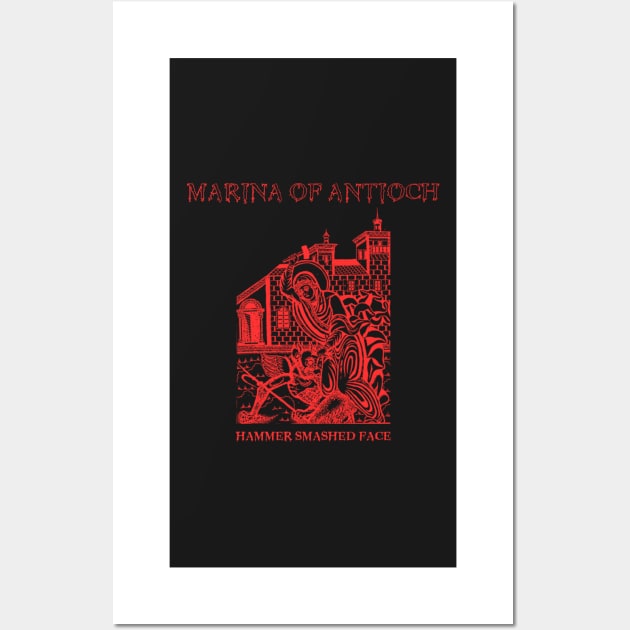 Cannibal Corpse parody Marina of Antioch icon Wall Art by thecamphillips